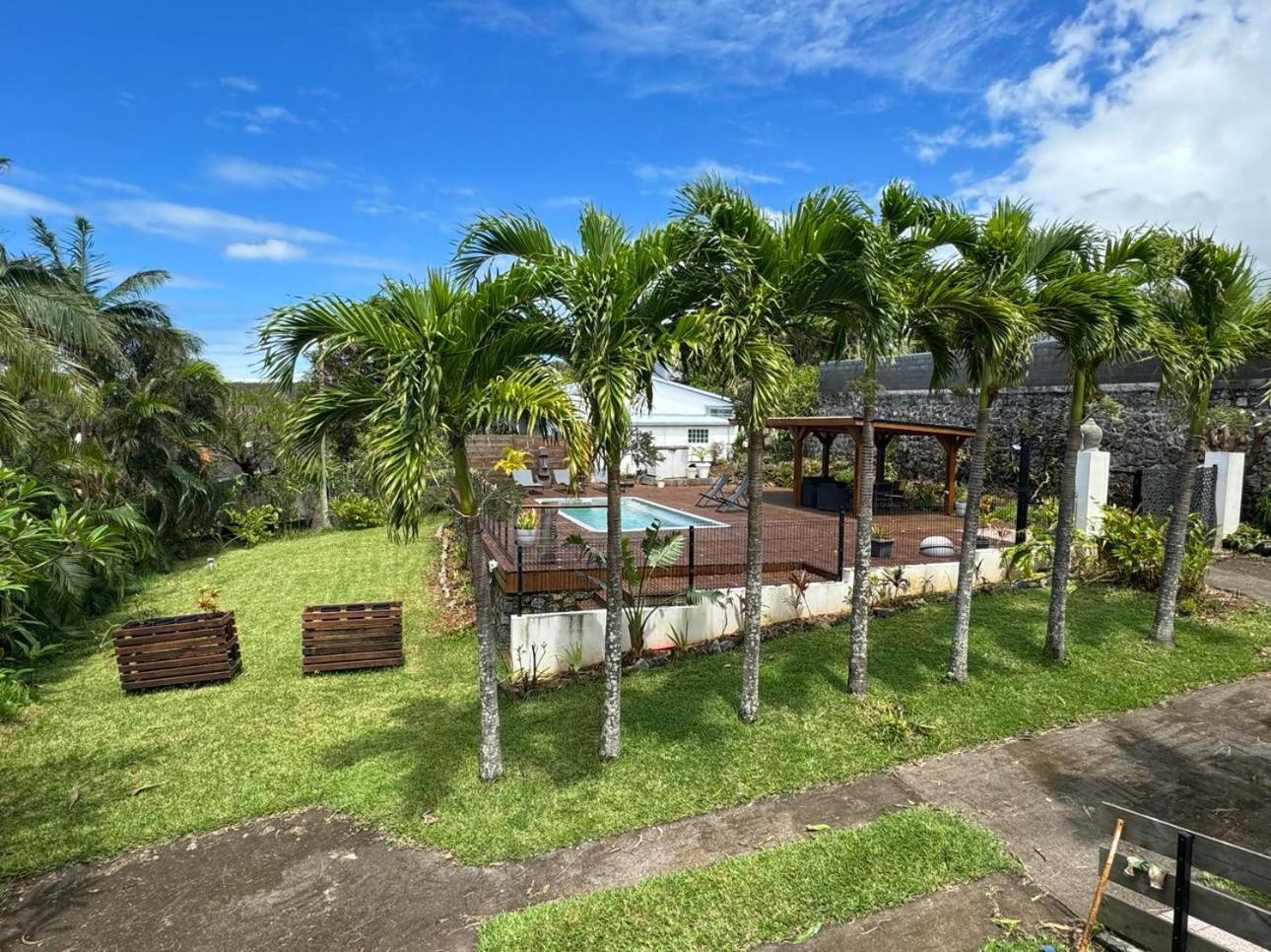 Grande Villa Au Calme - Vue Exceptionnelle - Climatisation - Piscine Sel Chauffee - Jardin Tropical Vincendo 外观 照片